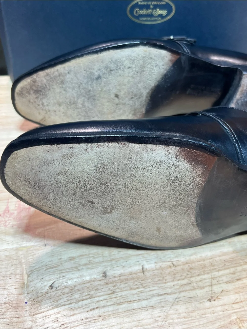 Crockett & Jones Savile 4 Hand Grade Collection Monk Straps US Sz9D w ShoeTrees